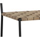 Omari 47 inch Suede Light Tan Leather Barstool